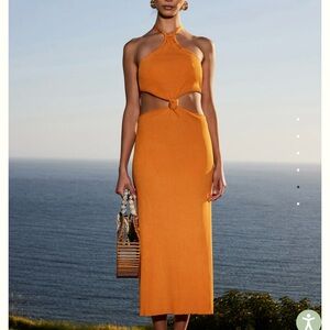 Cult Gaia Cameron Dress, Marmalade, Large